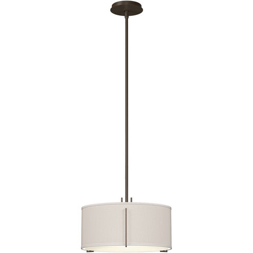 Exos 3 Light 16.1 inch Bronze Pendant Ceiling Light in Flax