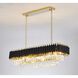 Canada LED 12 inch Black and Gold Chandelier Ceiling Light