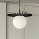 Alora Mood Plume 1 Light 13.88 inch Matte Black Pendant Ceiling Light
