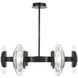 Avroko Wythe LED Plated Dark Bronze Chandelier Ceiling Light, Integrated LED