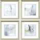 Abstract Gray and Neutral and Yellow Framed Art