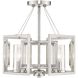 Marco 4 Light 16 inch Pewter Semi-Flush Mount Ceiling Light, Convertible