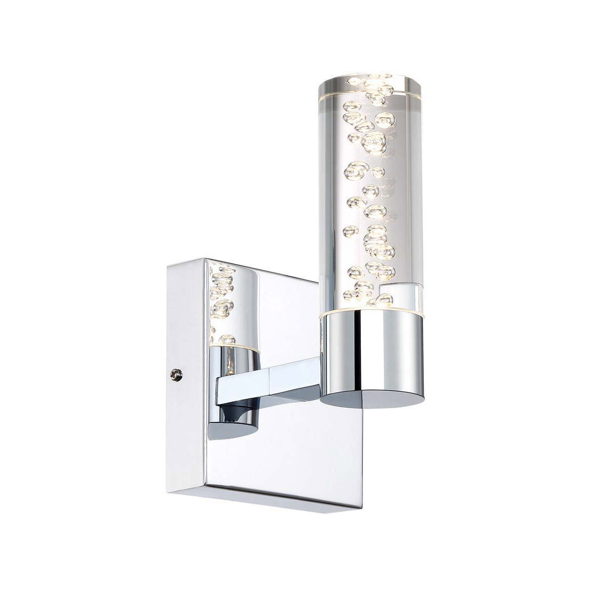H2O 1 Light 5 inch Chrome Bath Vanity Wall Light