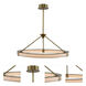 Lavo LED 28 inch Winter Brass Pendant Chandelier Ceiling Light
