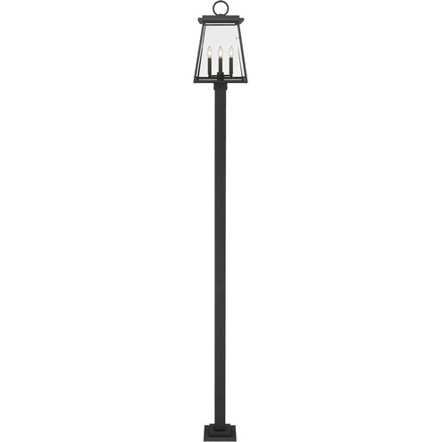 Broughton 4 Light 115.75 inch Black Outdoor Post Mounted Fixture
