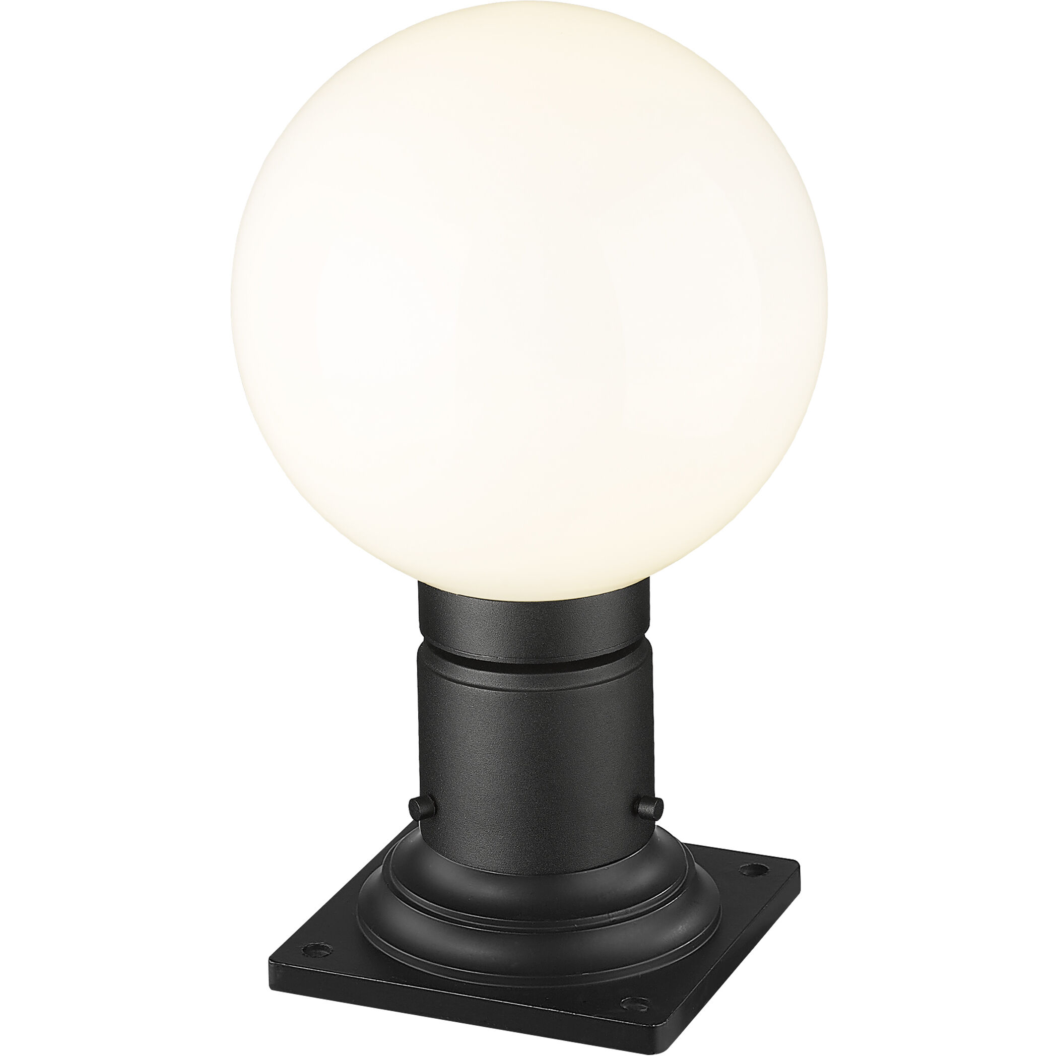 Laurent 1 Light 13.5 inch Black Outdoor Pier Mounted Fixture