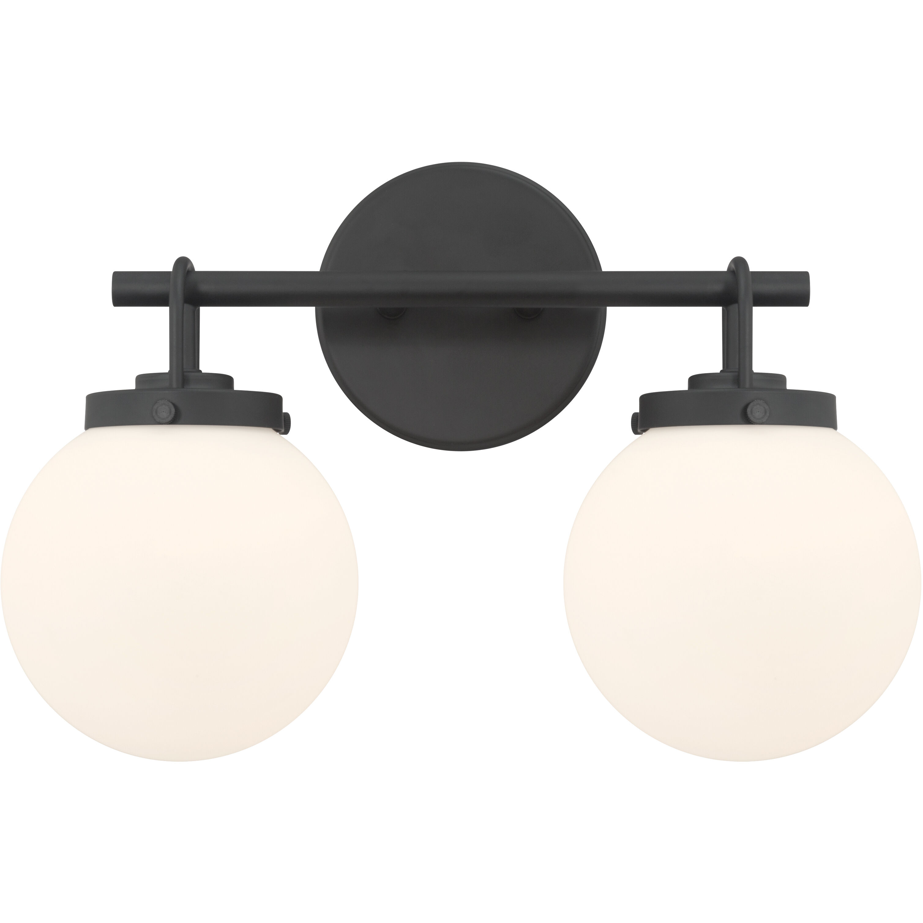 Ortesa 2 Light 15 inch Dark Matte Black Vanity Wall Light