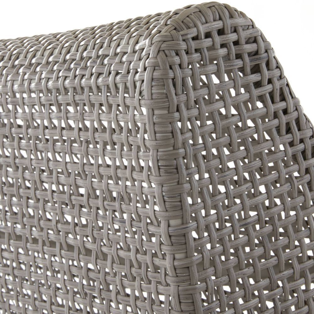 Dupont Pearl and Weathered Gray Outdoor Chair