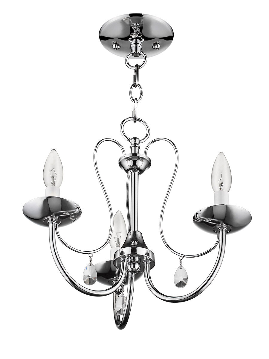 Mirabella 3 Light 14.5 inch Polished Chrome Chandelier Ceiling Light