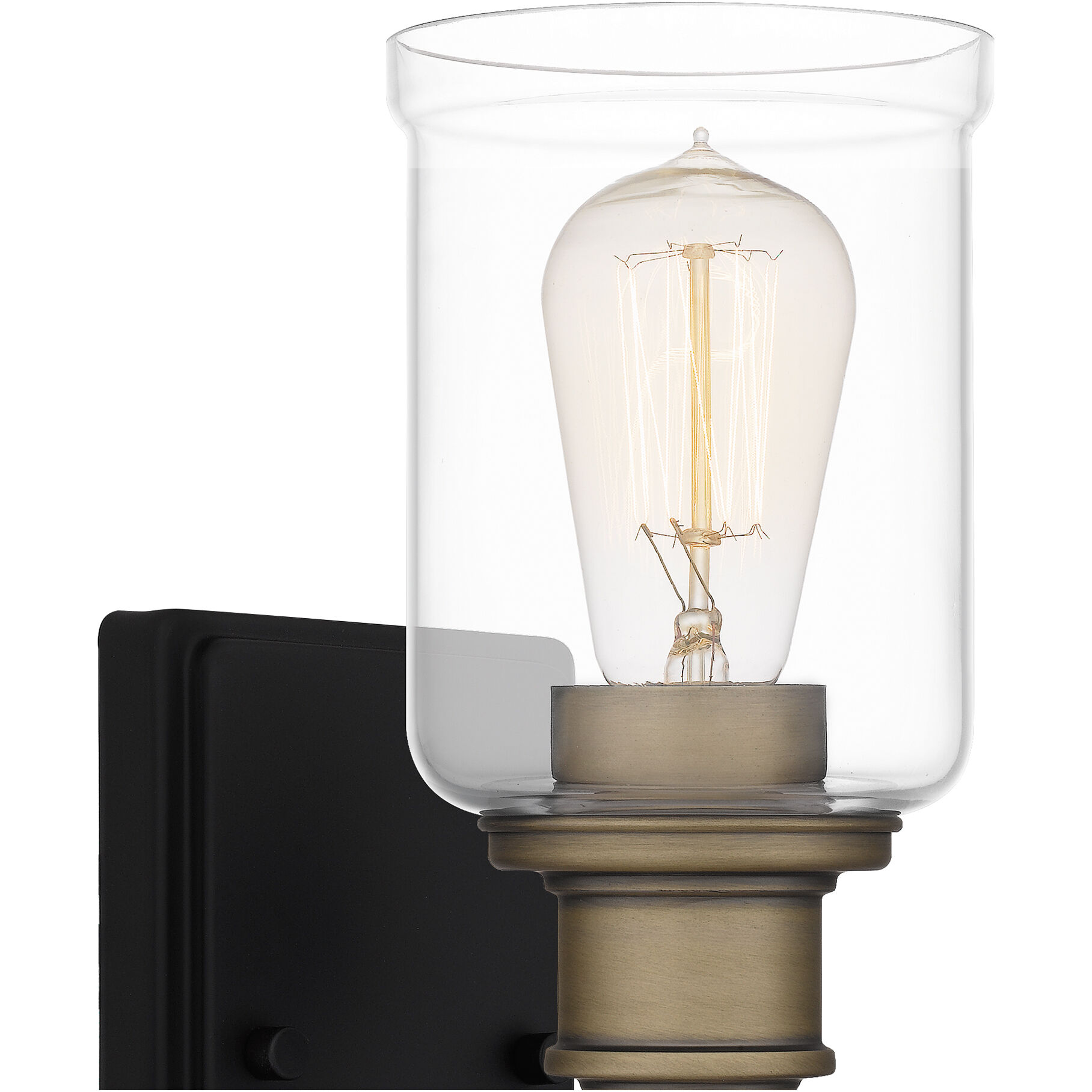 Quoizel Cox One Light Wall Sconce Matte Black COX8604MBK
