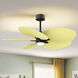 Atlas Alessandra Tropical - LK 48 inch Textured Bronze with Light Yellow Blades Ceiling Fan