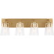 Miles 4 Light 25.00 inch Bathroom Vanity Light