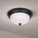 Canarm Classic 2 Light 11 inch Matte Black Flush Mount Ceiling Light