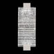 Terra Wall Sconce Wall Light in Silver, Rake Cast Glass