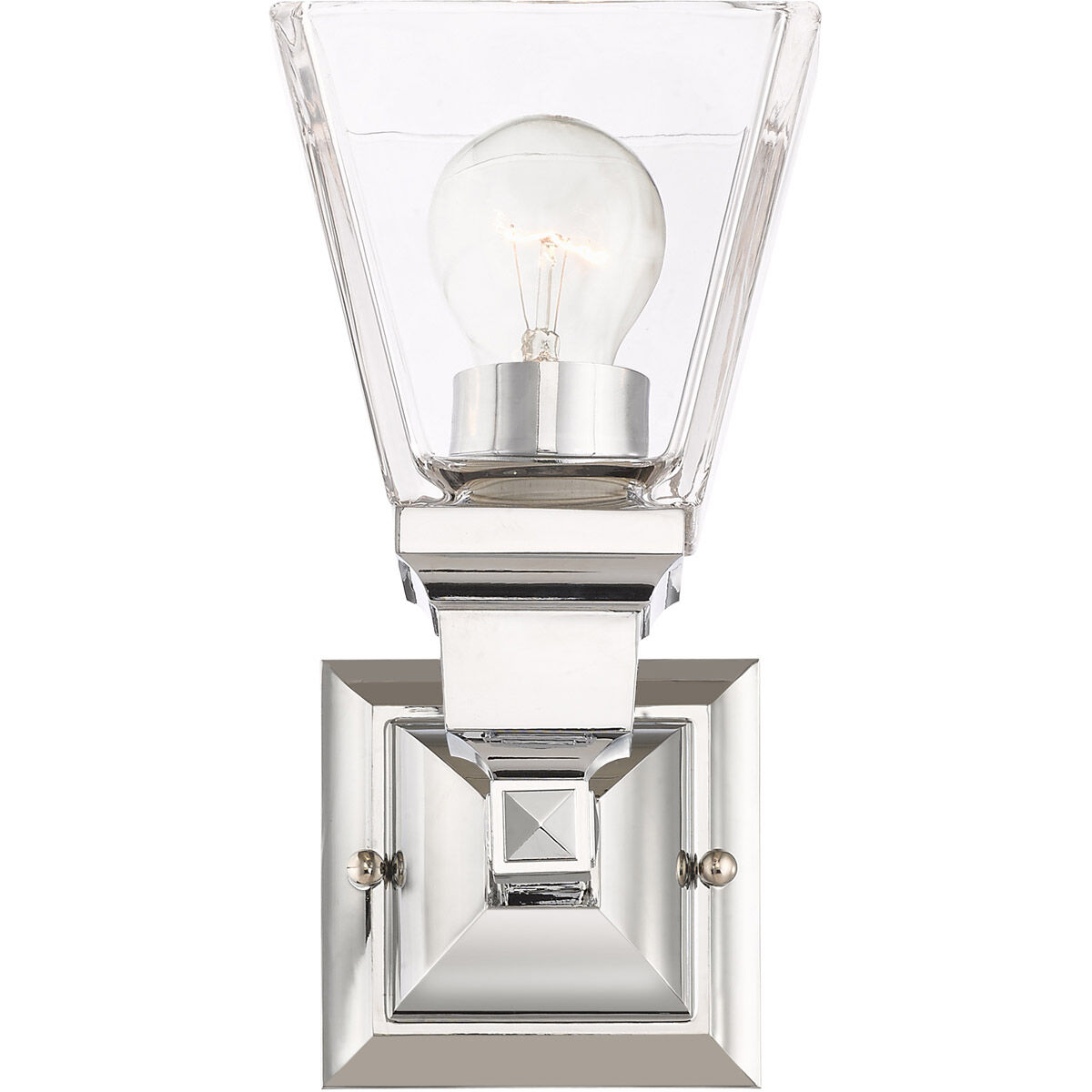 Mission 1 Light 5 inch Polished Chrome Sconce Wall Light