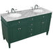 Park Avenue 60 X 22 X 35 inch Green Vanity Sink Set