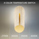 Clog LED 22 inch Beige Travertine and Aged Brass Outdoor Wall Lighting in 4000K