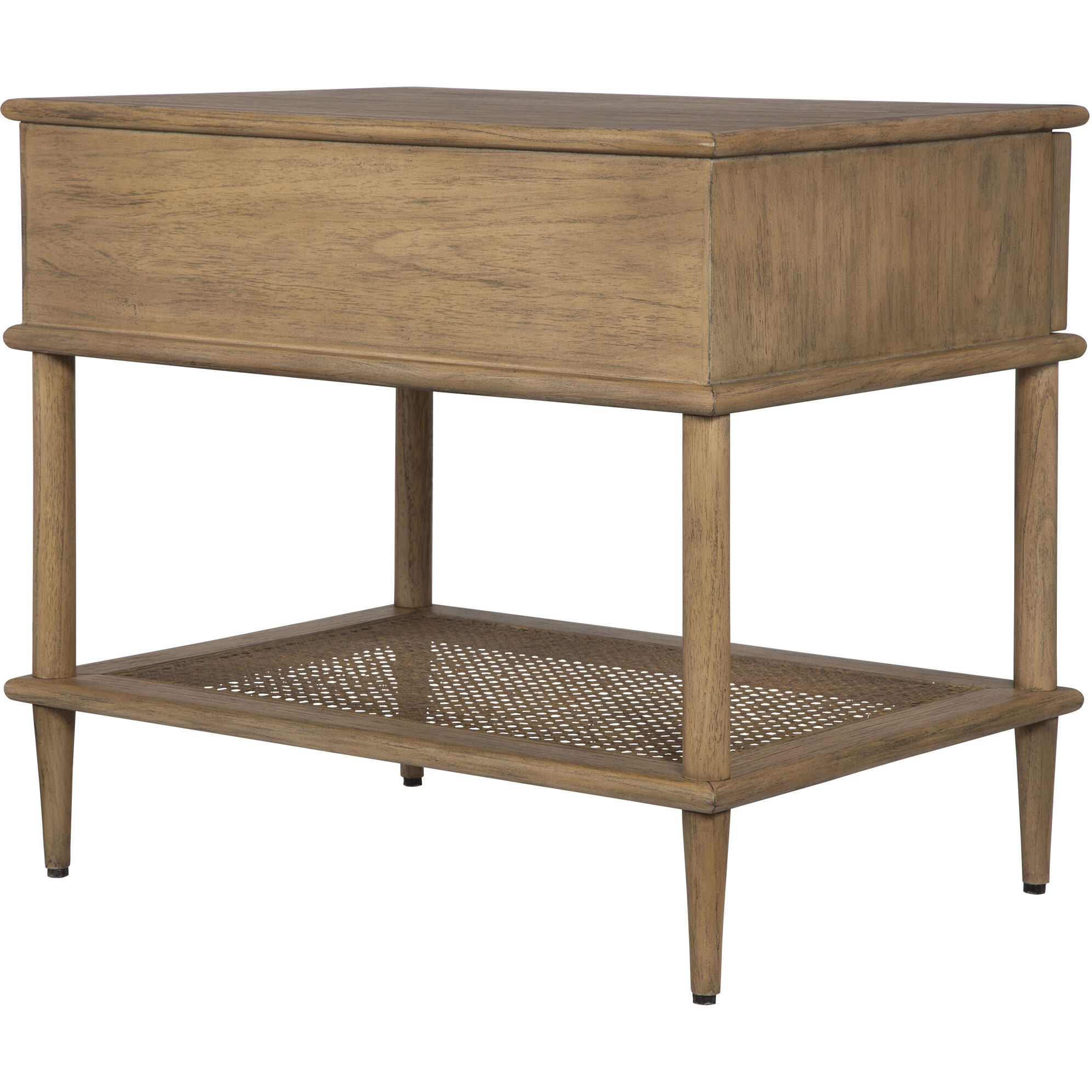 Coast 25.75 X 23 inch Soft Oak Stain and Dark Gunmetal Side Table