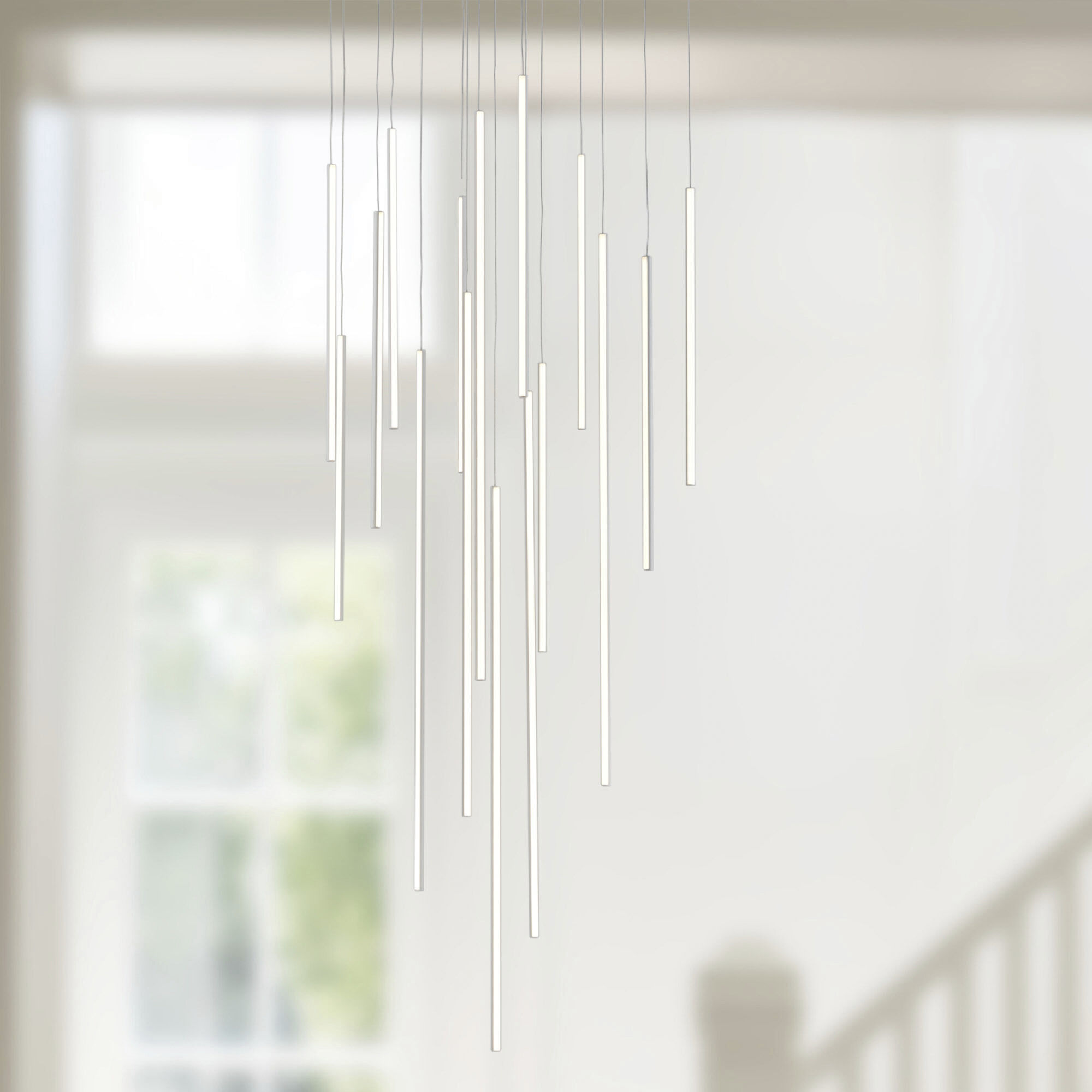 Chute Multi Pendant Ceiling Light in White