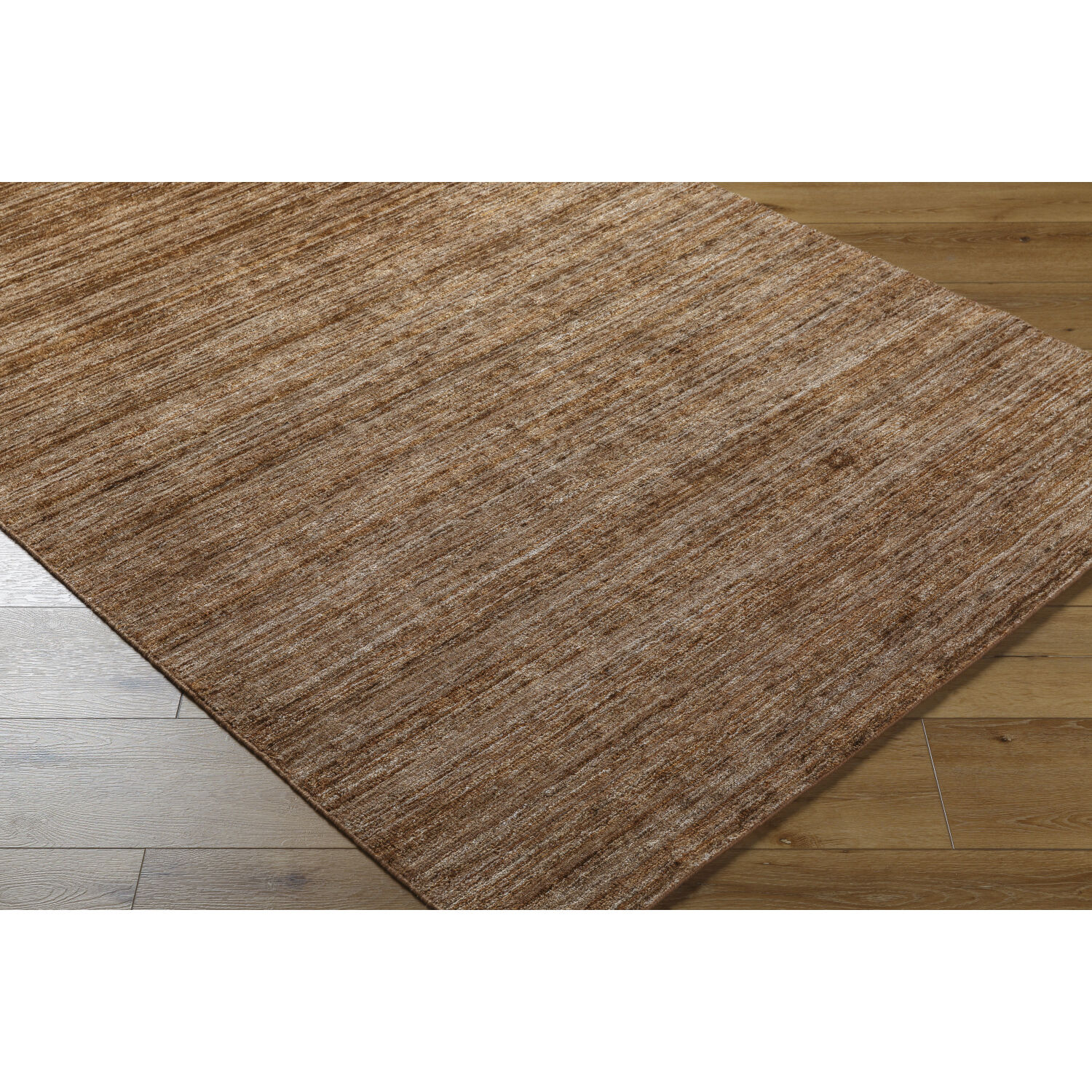 Grandeur 120 X 96 inch Brick / Camel / Dark Brown Handmade Rug in 8 x 10