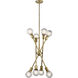 Armstrong 8 Light 30 inch Natural Brass Chandelier 1 Tier Medium Ceiling Light, 1 Tier Medium