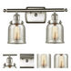 Small Bell LED 16 inch Satin Nickel Bath Vanity Light Wall Light, Ballston