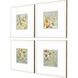 Strings of Lights Gray and Blue and Pink and Yellow Framed Art
