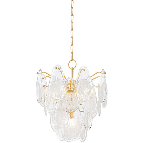 Darcia 5 Light 18 inch Aged Brass Chandelier Ceiling Light