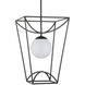 Rochefort 1 Light 14 inch Black Indoor/Outdoor Lantern Pendant Ceiling Light