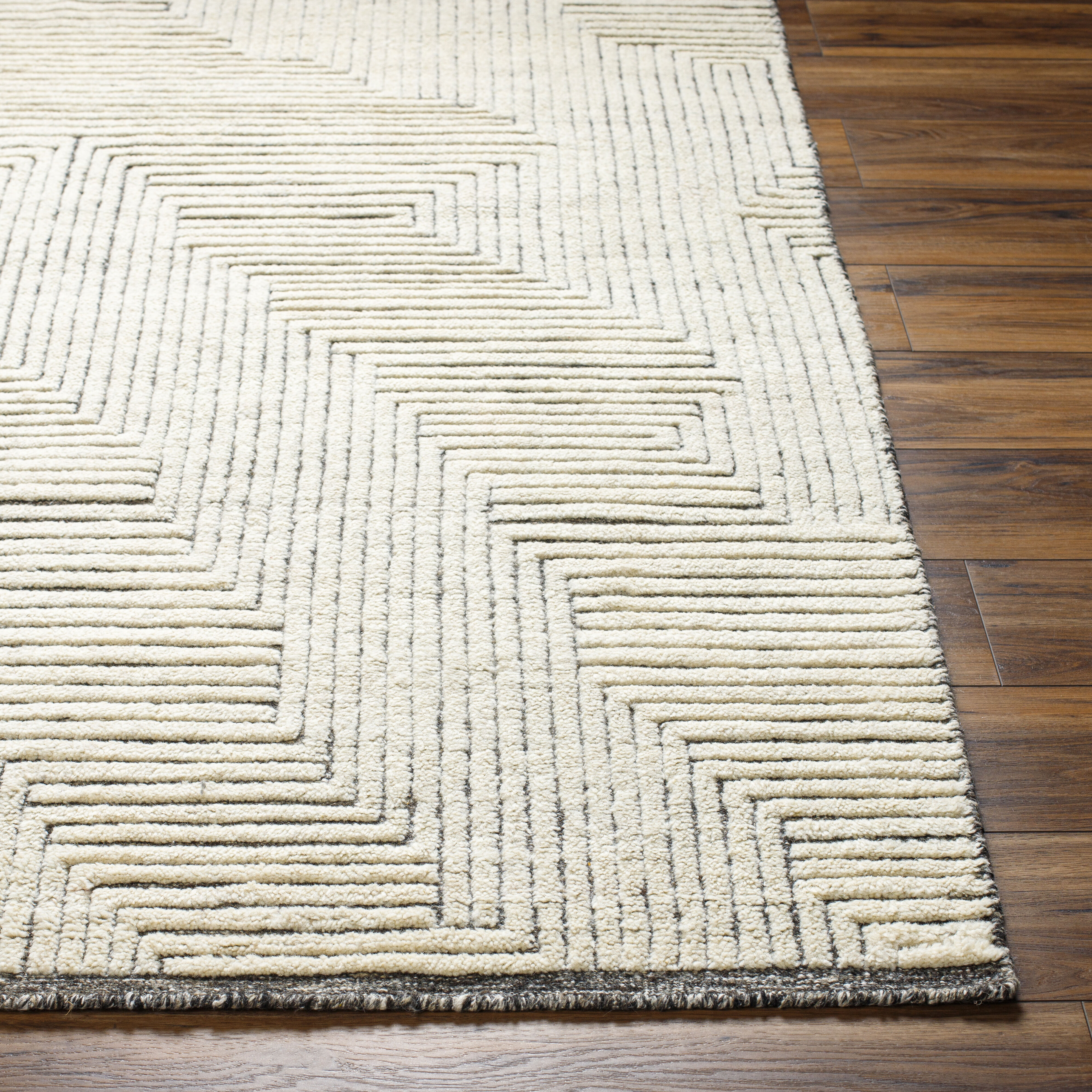 Tunus 108 X 72 inch Taupe Rug, Rectangle