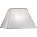 Ellie Global White 16 inch Lampshade, Bell