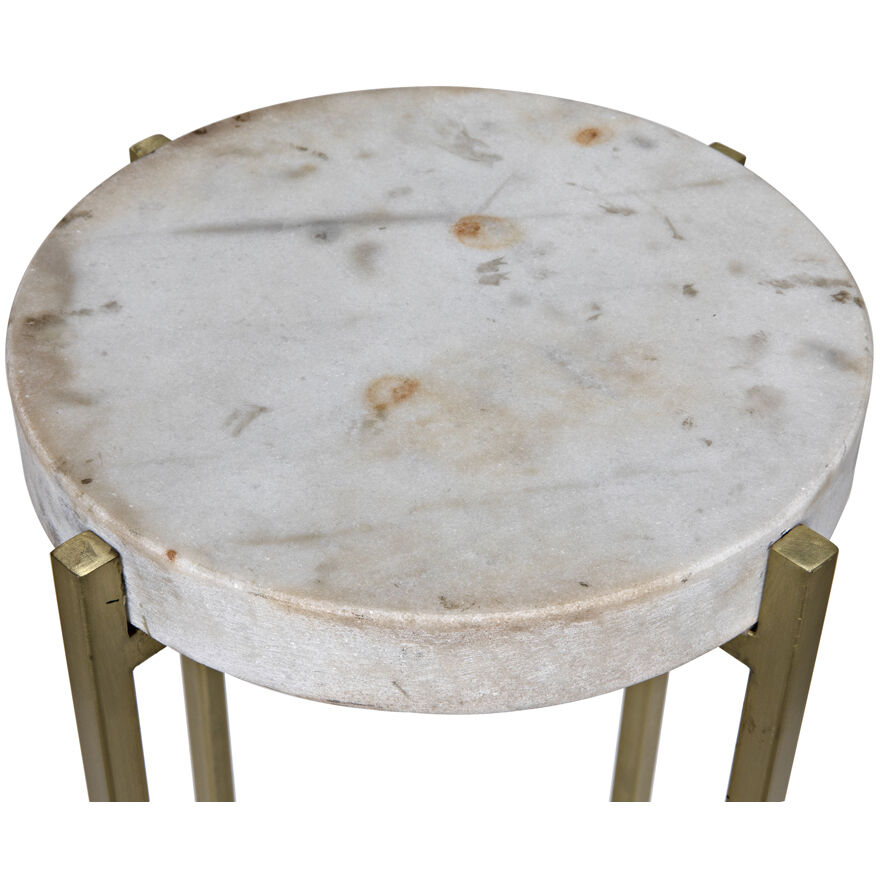 Soho 26.5 X 11 inch Antique Brass Side Table