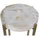 Soho 26.5 X 11 inch Antique Brass Side Table