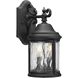 Ashmore 2 Light 15 inch Textured Black Outdoor Wall Lantern