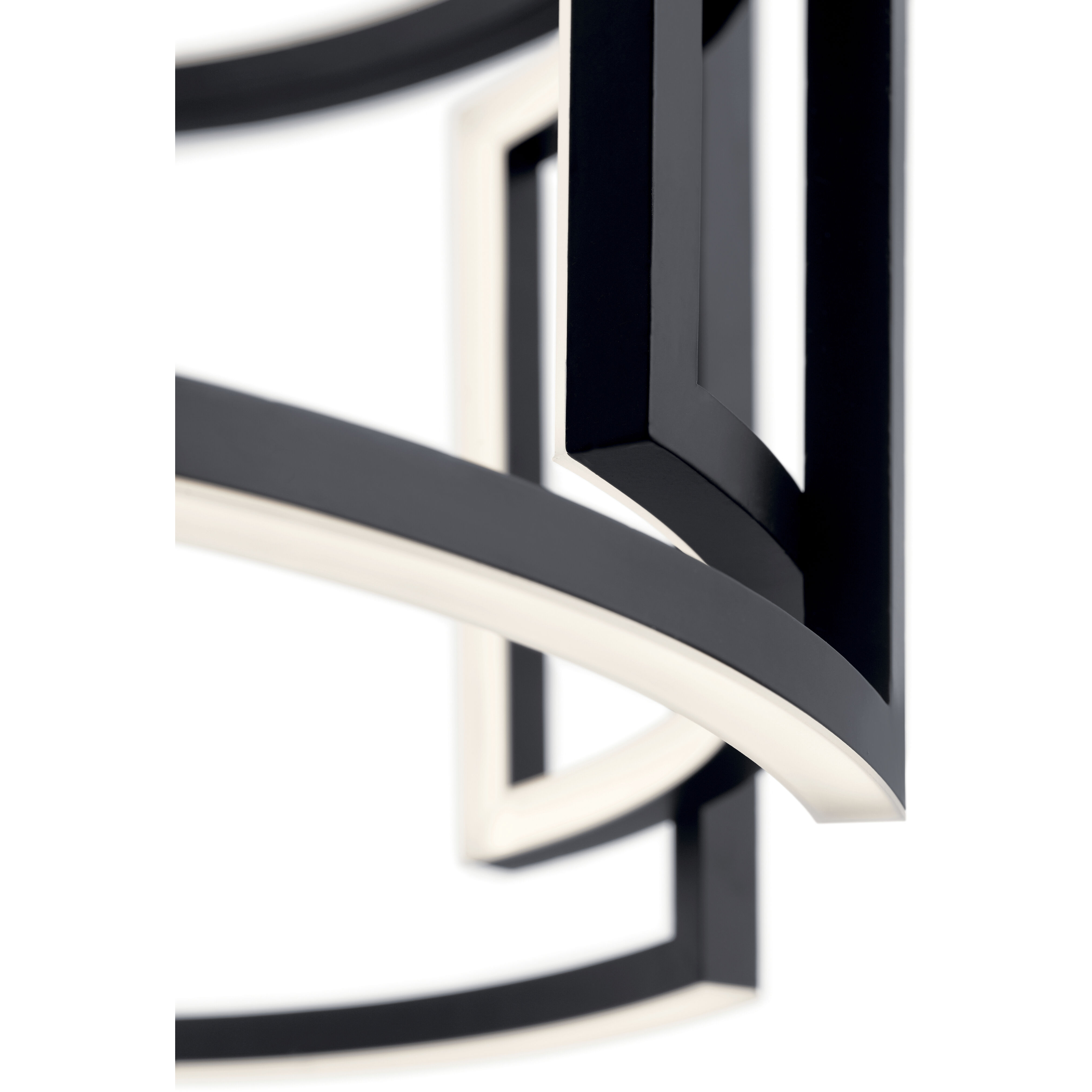 Melko LED 24 inch Black Chandelier Round Pendant Ceiling Light