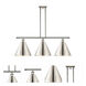 Ballston Cone LED 38.5 inch Polished Nickel Island Light Ceiling Light