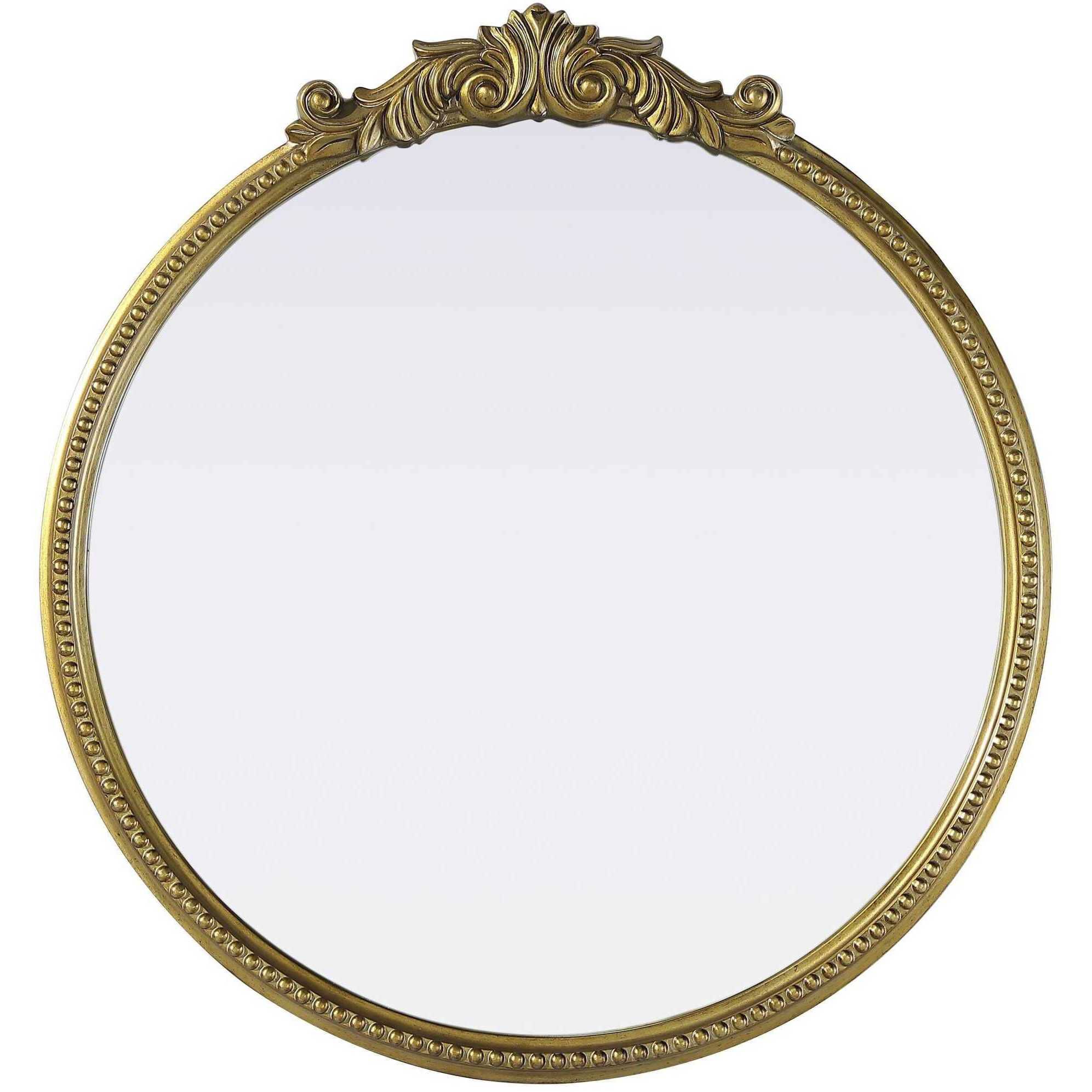 Naomi 32 X 30 inch Antique Brass Mirror