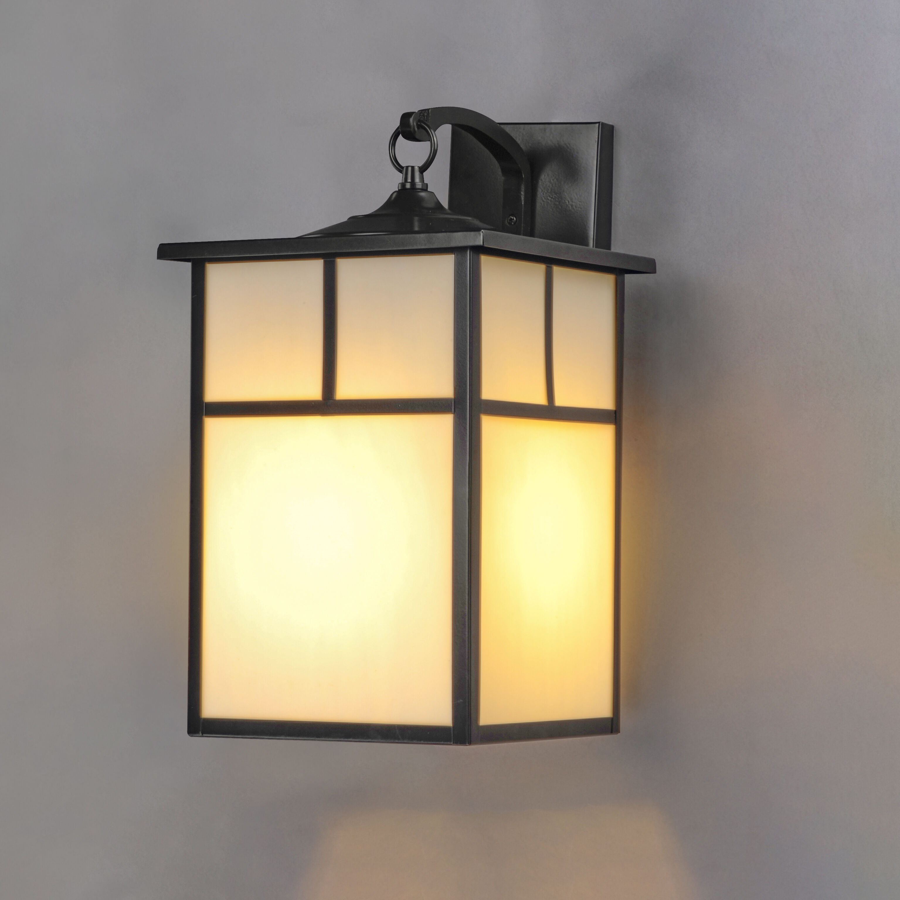 Coldwater 1 Light 16 inch Black Outdoor Wall Mount in White