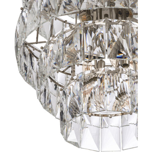 Amazone 26 Light 31.5 inch Nickel Chandelier Ceiling Light in Crystal Glass, Large
