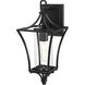 Belgrade 1 Light 16 inch Black Outdoor Wall Sconce