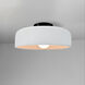 Radiance Collection - Spire 1 Light 10 inch Gloss White Semi-Flush Ceiling Light, Form+Finish+Function