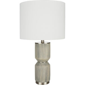 Wells 27 inch 100 watt White Table Lamp Portable Light