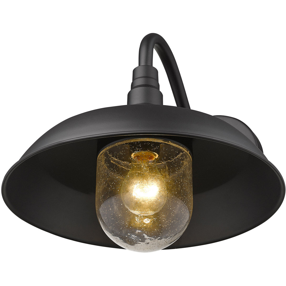 Burry 1 Light 14 inch Matte Black Exterior Wall Mount