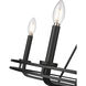Jody 5 Light 26.5 inch Matte Black Chandelier Ceiling Light