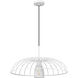 Valencia 1 Light 24 inch Texture White Pendant Ceiling Light in Textured White