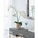 Stripe White Faux Orchid
