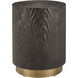 Terra 14.25 inch Bronze and Brass Accent Table