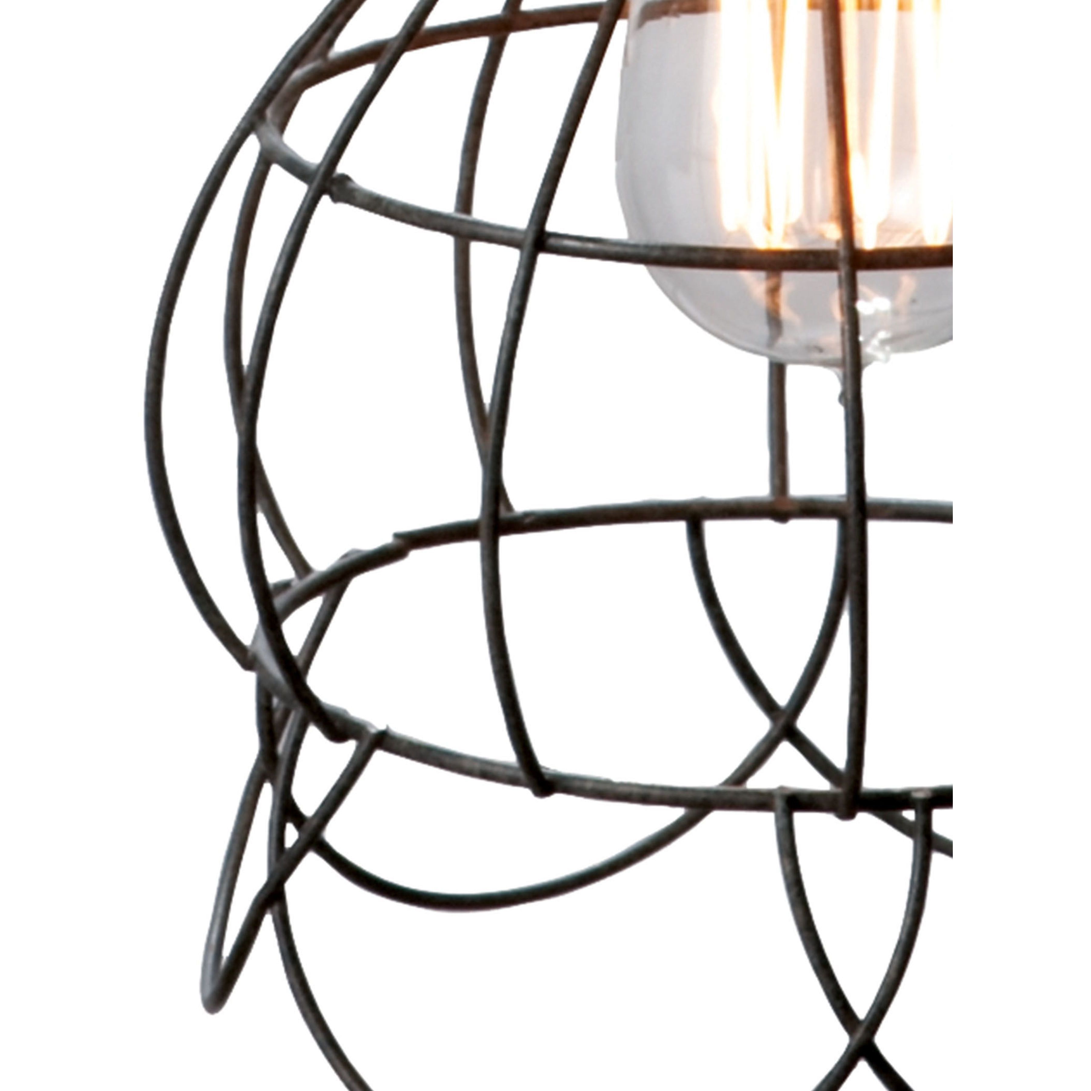 Wire 1 Light 6 inch Oil Rubbed Bronze Mini Pendant Ceiling Light