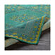 Luella 66 X 42 inch Teal/Lime/Olive/Dark Green/Dark Blue/Aqua Rugs, Wool