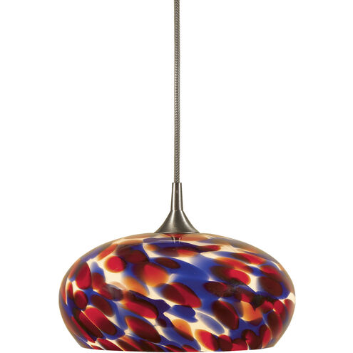 Signature 1 Light 5 inch Brushed Steel Pendant Set Ceiling Light, Low Voltage